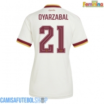 Camisa de time de futebol Espanha Mikel Oyarzabal #21 Replicas 2º Equipamento Feminina Mundo 2026 Manga Curta